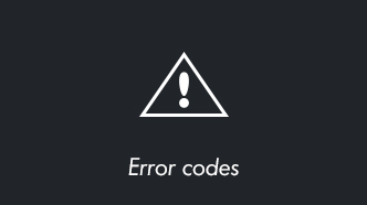 Error codes